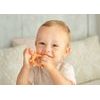 GiliGums Dětské silikonové kousátko Chicken Teether, 3m+, meruňková, 1 ks