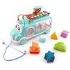 Interaktivní hrající autíčko s cimbálkami Happy Bus modré
