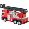 Hasičské auto s výsuvným žebříkem červené