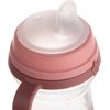 CANPOL babies Hrneček se silikonovým pítkem FirstCup BONJOUR PARIS 250ml růžový