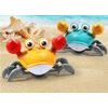 Natahovací pohyblivý krab hračka pro nejmenší Cute Crab - modrý