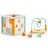 Ecotoys dřevěná edukační kostka s labyrintem Wooden Cube 5v1