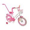 Mexller dětské kolo SISI 16" s vodící tyčí bílorůžové