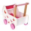 Ecotoys dětské dřevěné chodítko kočárek