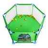 Detská ohrádka so 40 loptičkami Hexagon Fence - zelená