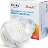 Laktační ultrasavé prsní vložky Akuku 30 ks, Bílá