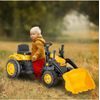 Dětský šlapací traktor s radlicí Active Pedal žlutý