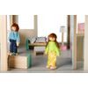 Ecotoys dřevěný domeček pro panenky Modern + 4 panenky