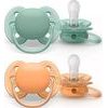 Dětský dudlík soft Philips Avent 0-6m Zelená/oranžová