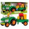 Veselý traktor pro nejmenší s vlečkou, světly a zvuky Farm Set