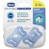 Physio Micro Silikonový dudlík - modrý 2ks