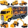 Nákladní auto se 6 stavebními stroji Building Truck