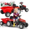 Dětský šlapací traktor s vlečkou Active Pedal červený