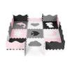 Ecotoys pěnová puzzle hrací deka Pink Puzzle 121 x 121 cm