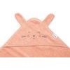 Dětská osuška s kapucí Králíček 90x90cm růžová