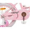 Mexller dětské kolo Village 16" s vodící tyčí světle růžové