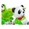 Dětská tříkolka s vodící tyčí Panda zelená
