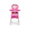 SMONTOVÁNO Ecotoys jídelní židlička 2v1 Kočička růžová