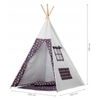 Ecotoys dětský indiánský stan TeePee Polární noc