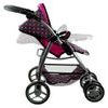Alice velký sportovní kočárek pro panenky 3v1 - 9662 černý s puntíkama