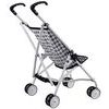 Golfový kočárek pro panenky Alice černo-bílý