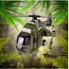 Interaktivní vojenská helikoptéra se světly a zvuky Army Rescue 1:16