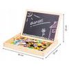 Ecotoys dřevěná magnetická tabulka Puzzle