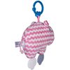 Bali Bazoo Závěsná hračka na kočárek Hrošík, růžová/bílá