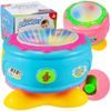 Interaktivní bubínek se zvuky a světly Drum Set modrý