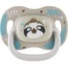 CANPOL babies Dudlík silikonový symetrický EXOTIC ANIMALS 6-18m 1ks lenochod