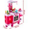 Majlo Toys dětská kuchyňka se světlem a zvuky Kids Chef růžová