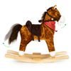 Ecotoys plyšový hojdací kôň - hnedý