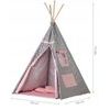 Ecotoys dětský indiánský stan TeePee s trojúhelníčky