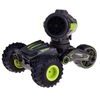 Kaskadérské autíčko na dálkové ovládání s bublifukem Stunt Car - černozelené