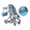 Kočárek pro panenky 4v1 kombinovaný Alice 4543 tyrkysový