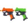 Pistole na pěnové + 3ks nábojů - mix 2 barvy