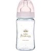 CANPOL 35/234 Široká antikoliková láhev 240ml Easy Start Royal růžová