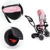 Ecotoys dětská tříkolka s otočným sedadlem Trike 2v1 růžová