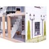 Dřevěný domeček pro panenky s LED osvětlením rezidence Boho