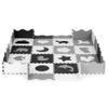 Ecotoys pěnová puzzle hrací deka Gray Puzzle 151 x 151 cm