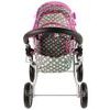 Alice kočárek pro panenky 5249 šedo-růžový