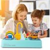Dětský dřez s tekoucí vodou a nádobím Wash Up modrý