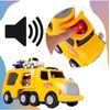 Nákladní auto se 3 autíčky, helikoptérou, světly a zvuky Transport Car žluté