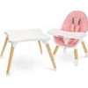 Dětská jídelní židlička Caretero Tuva - růžová