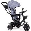 Ecotoys dětská tříkolka s otočným sedadlem Trike 2v1 šedá