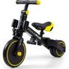 Dětská tříkolka 4v1 Milly Mally Optimus Plus s vodící tyčí black