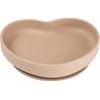 CANPOL babies Silikonový talíř s přísavkou SRDCE béžový