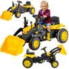 Dětský šlapací traktor s radlicí Active Pedal žlutý