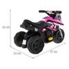 Majlo Toys dětská elektrická minitříkolka Sport Trike černo-růžová