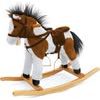 Houpací koník s melodií Milly Mally Jurášek tmavě hnědý